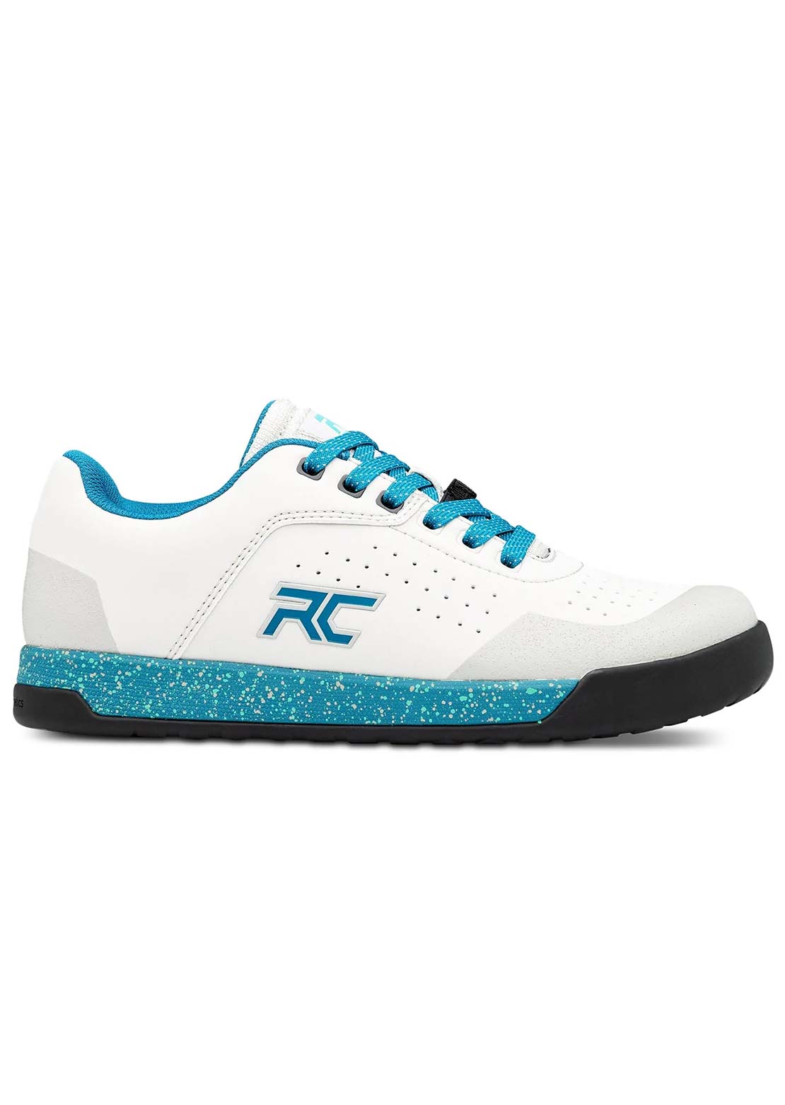 Ride Concepts Women's Hellion Flat Shoes Grey/Tahoe Blue