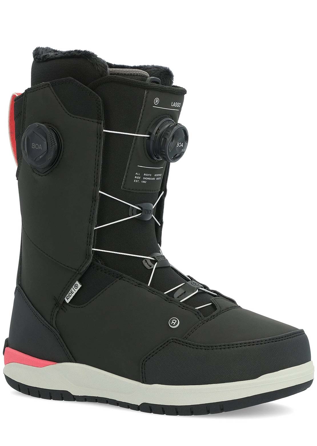 Ride Lasso Snowboard Boots Pink