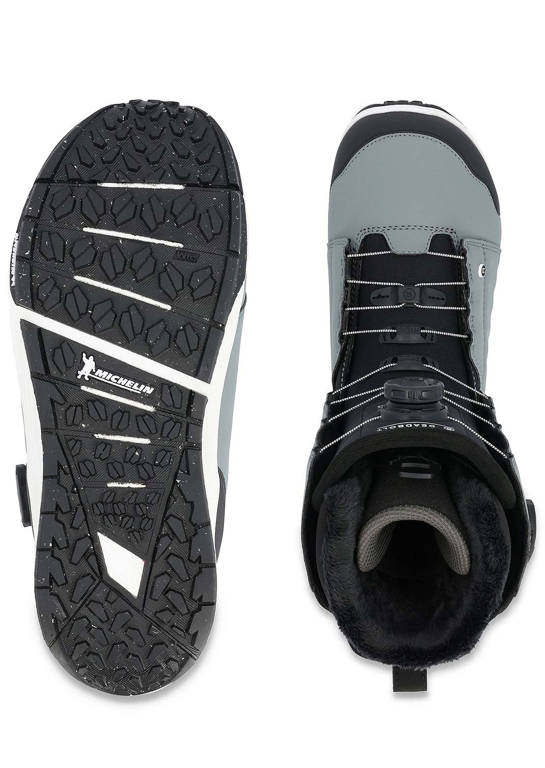 Ride Men&#39;s Deadbolt Zonal Snowboard Boots Slate
