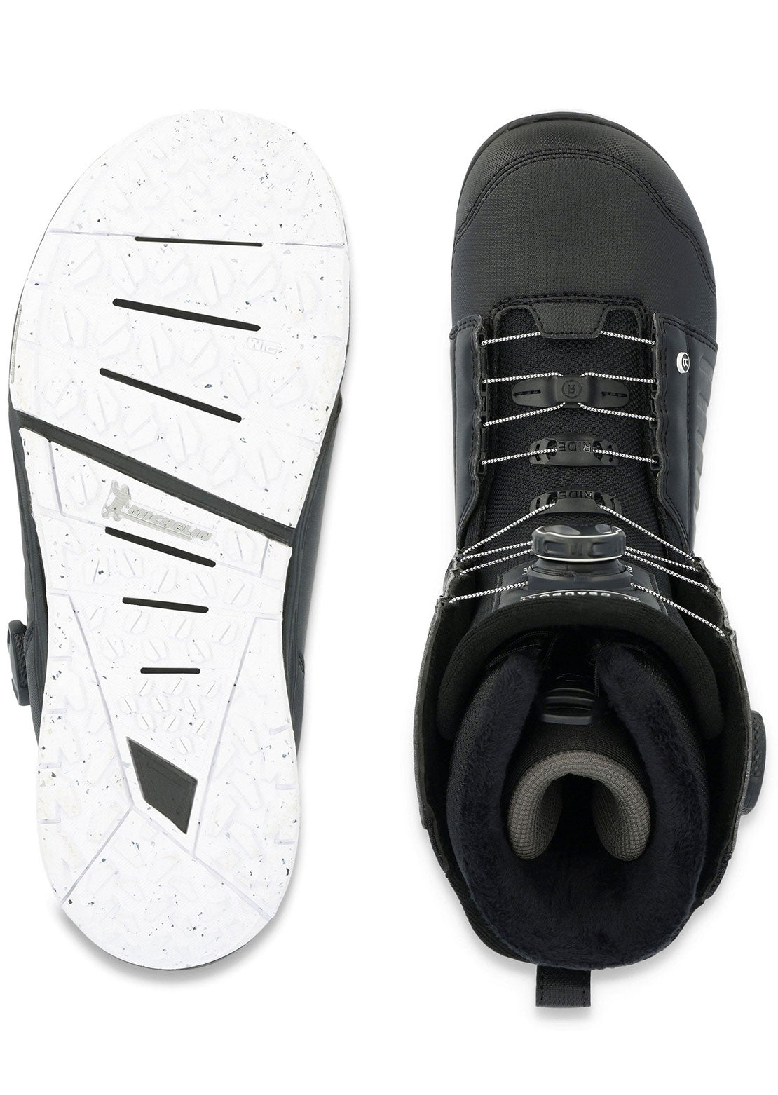 Ride Men's Deadbolt Zonal Snowboard Boots Black