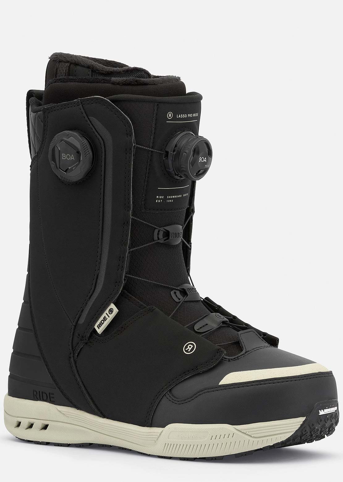 Ride Men's Lasso Pro Wide Snowboard Boots Black