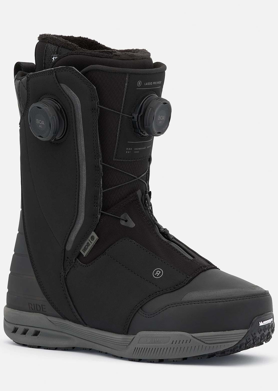 Ride Men's Lasso Pro Wide Snowboard Boots Black