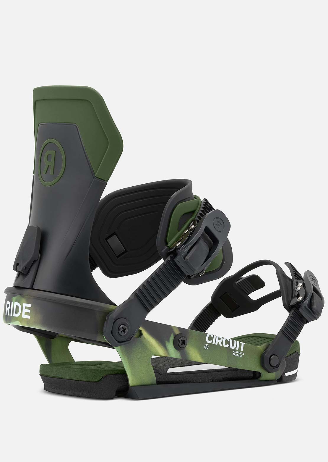 Ride Unisex Circuit Snowboard Bindings Swamp Camo