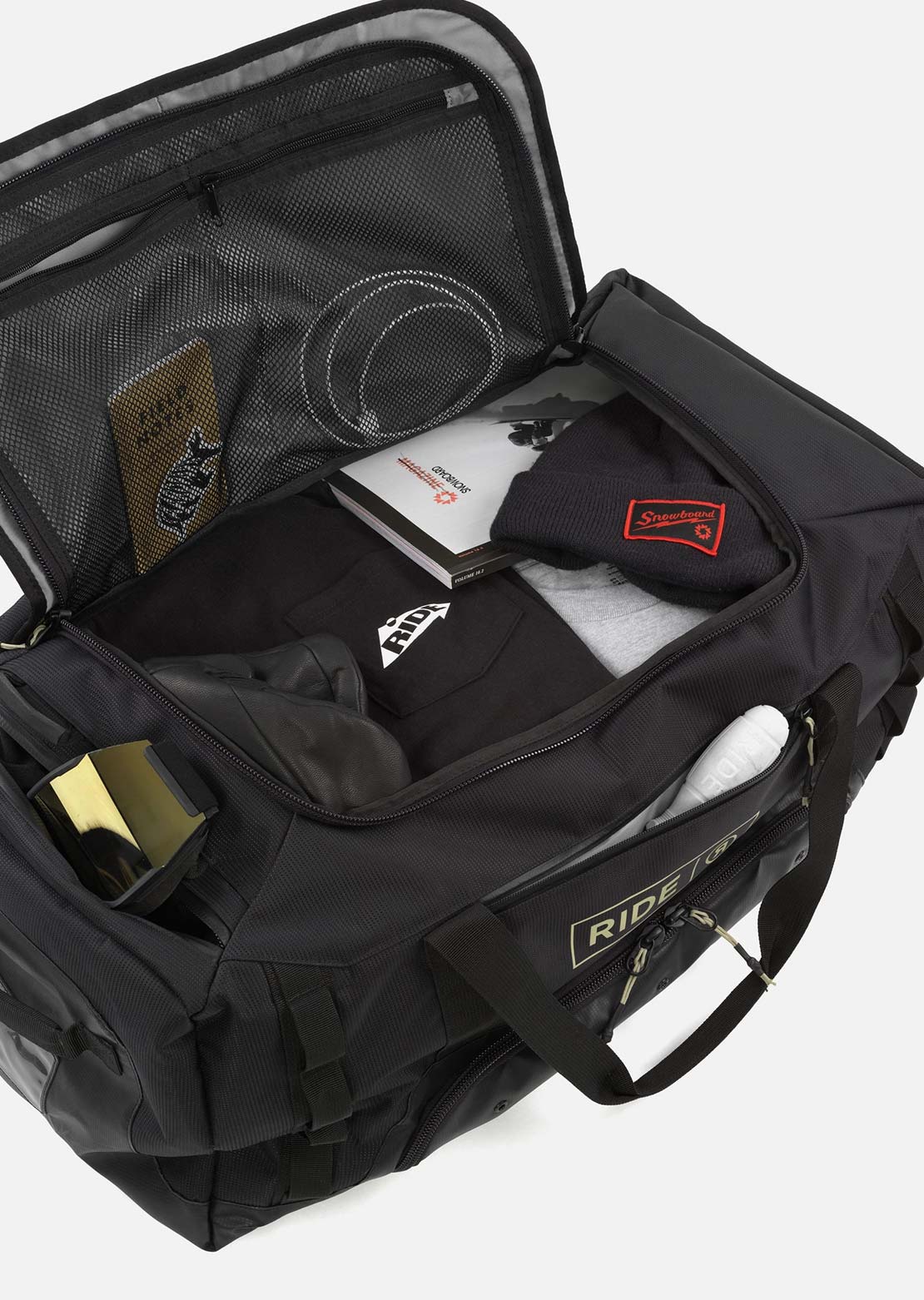 Ride Unisex Duffle Bag Black