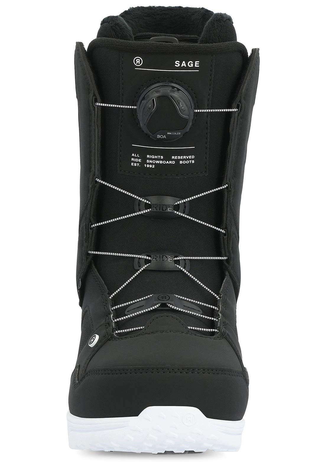 Ride Women's Sage BOA Coiler Snowboard Boots Black