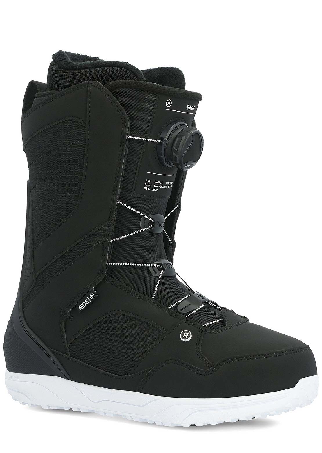 Ride Women's Sage BOA Coiler Snowboard Boots Black