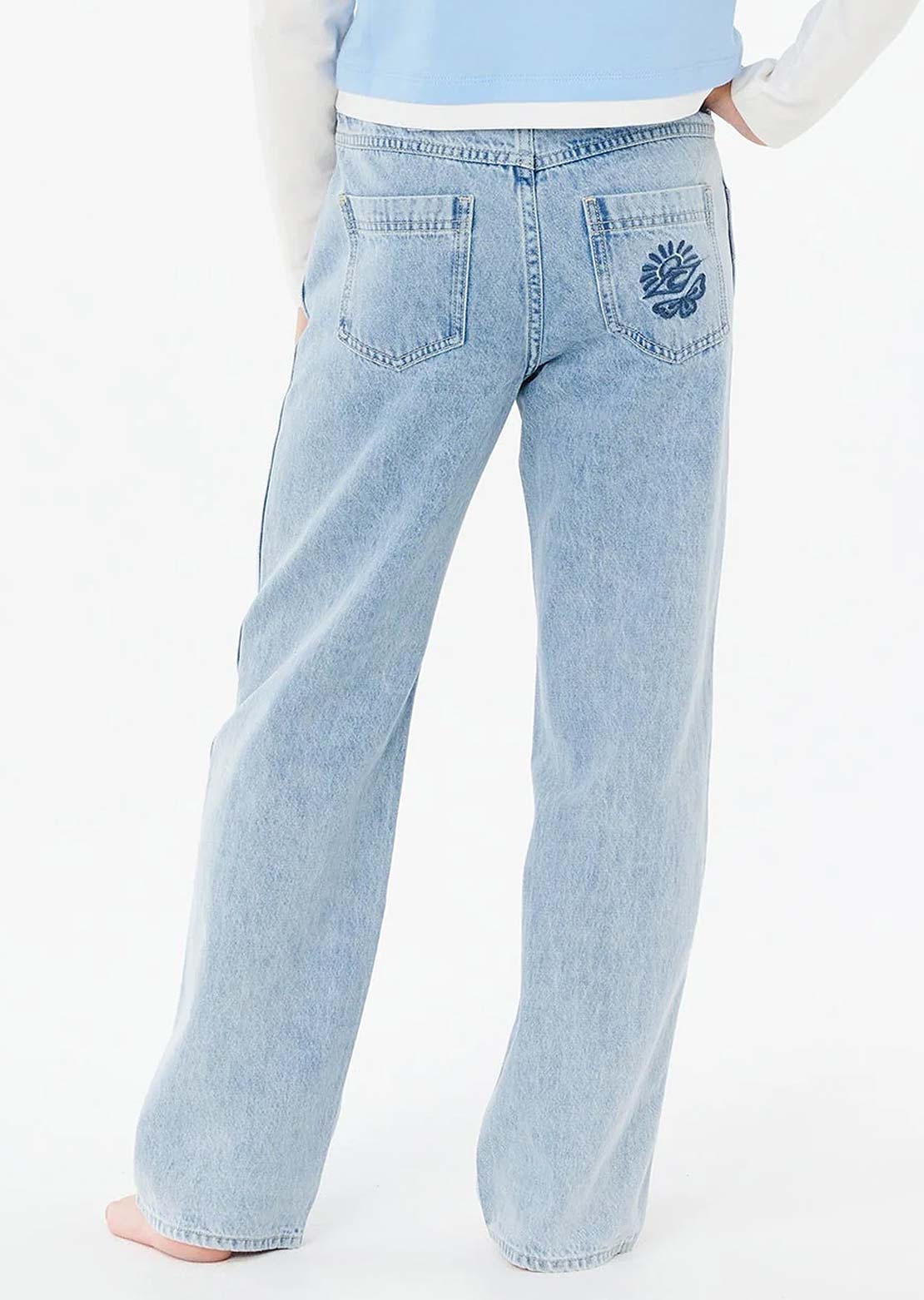 Rip Curl Junior Aggie Relaxed Jeans Vintage Blue
