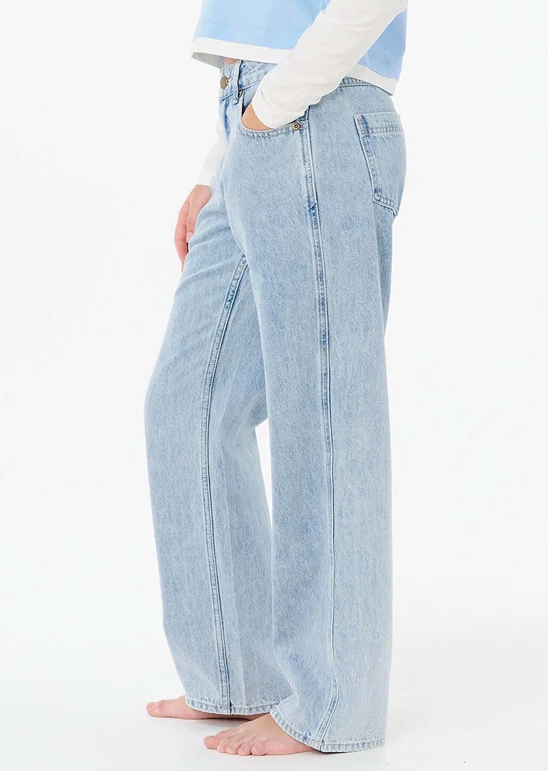 Rip Curl Junior Aggie Relaxed Jeans Vintage Blue