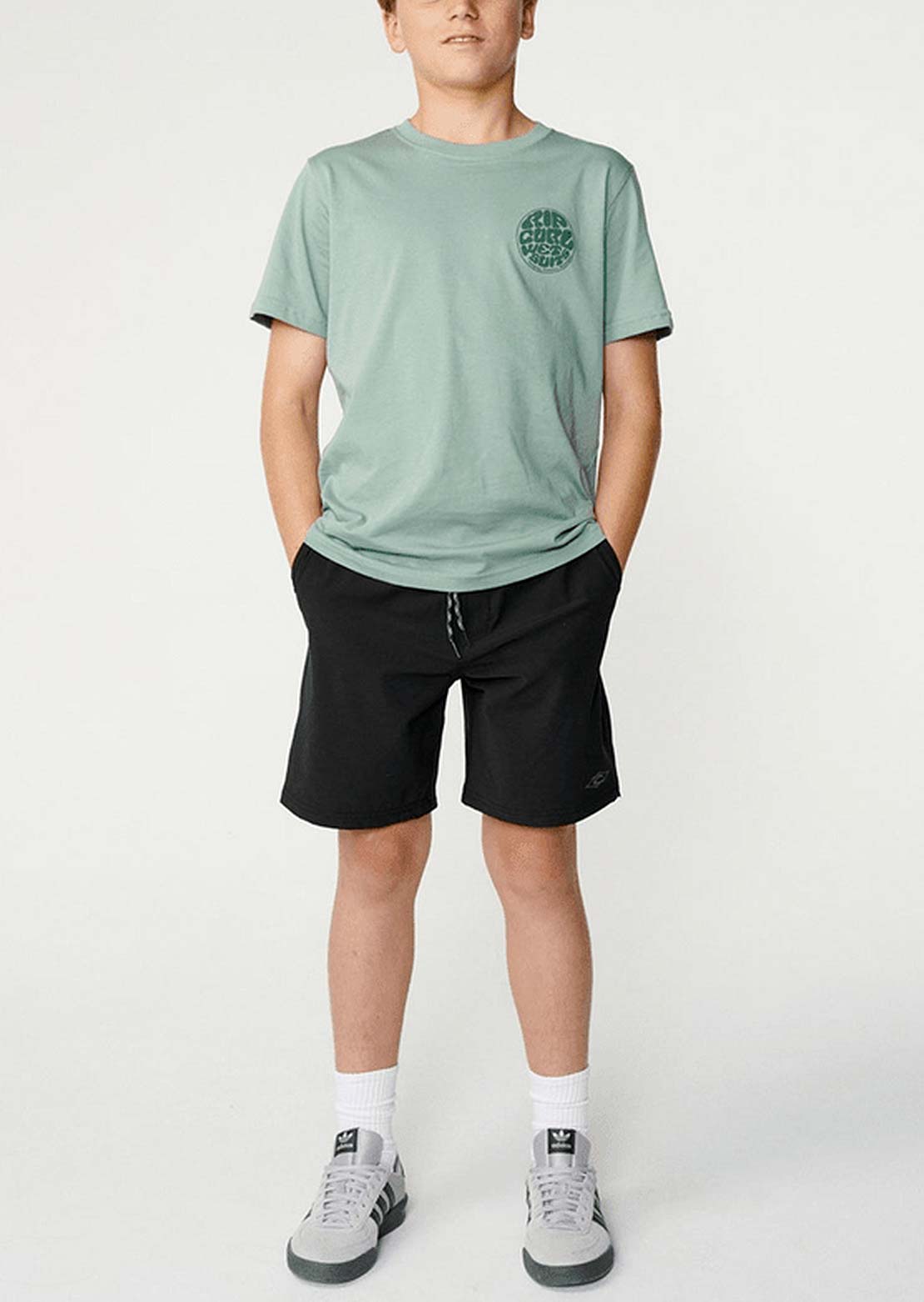 Rip Curl Junior Boardwalk Phase Volley Shorts Black