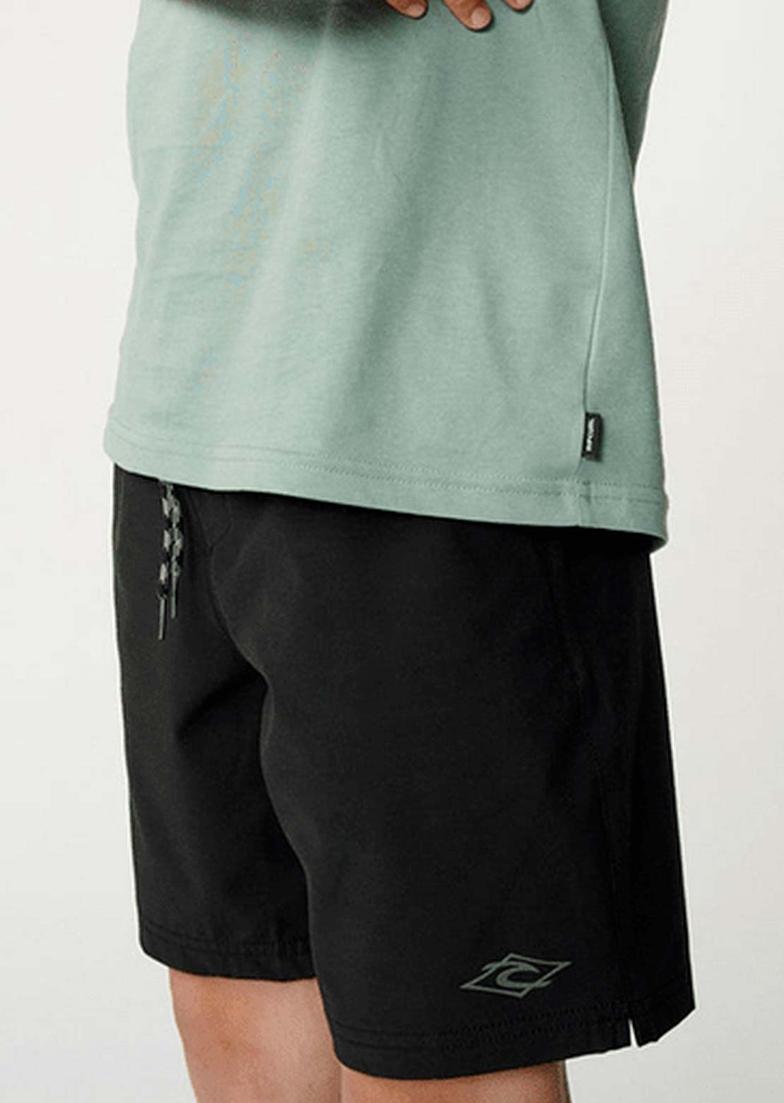 Rip Curl Junior Boardwalk Phase Volley Shorts Black