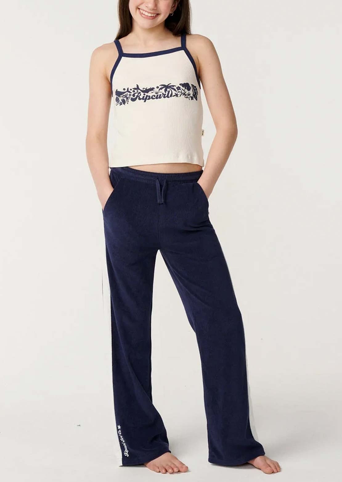 Rip Curl Junior Costa Del Sol Terry Pants Navy