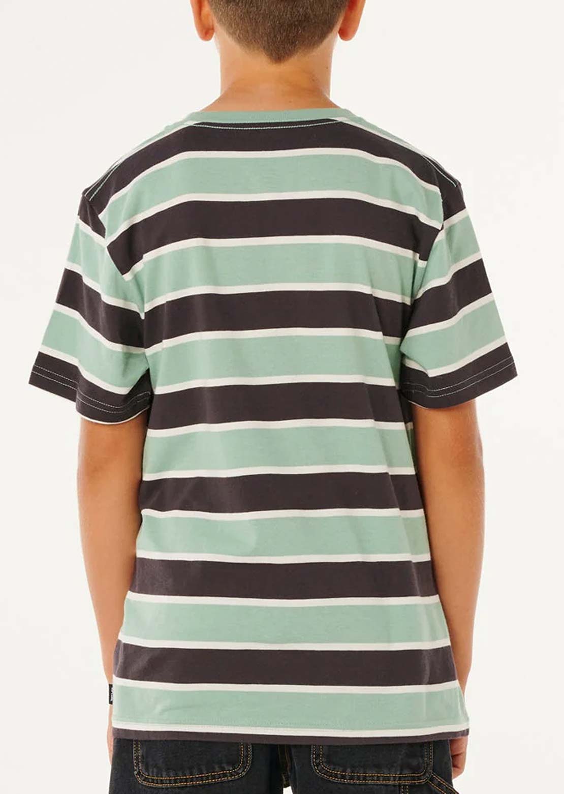 Rip Curl Junior Eternal Shred Stripe T-Shirt Aloe