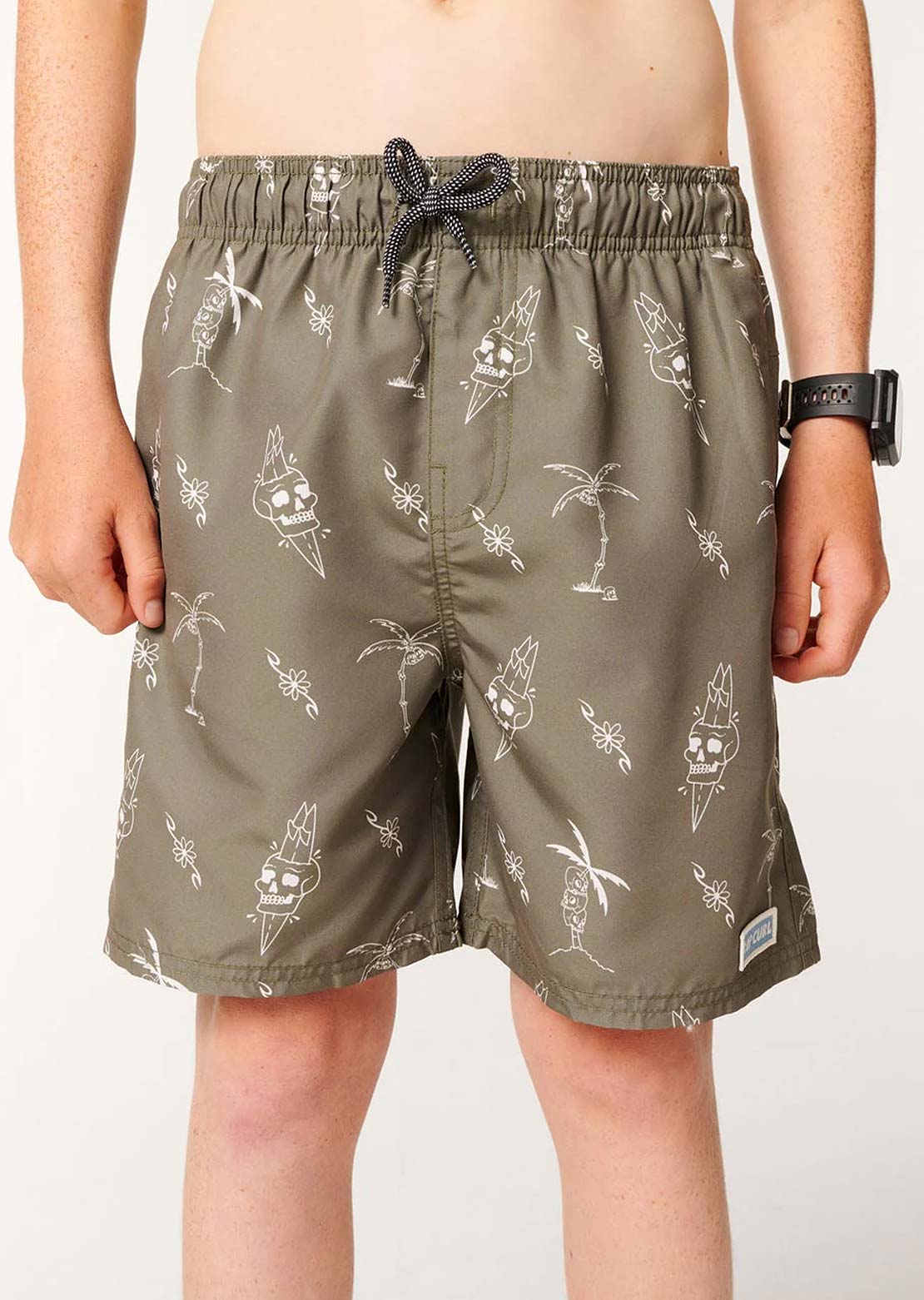 Rip Curl Junior Eternal Shred Volley Shorts Aloe