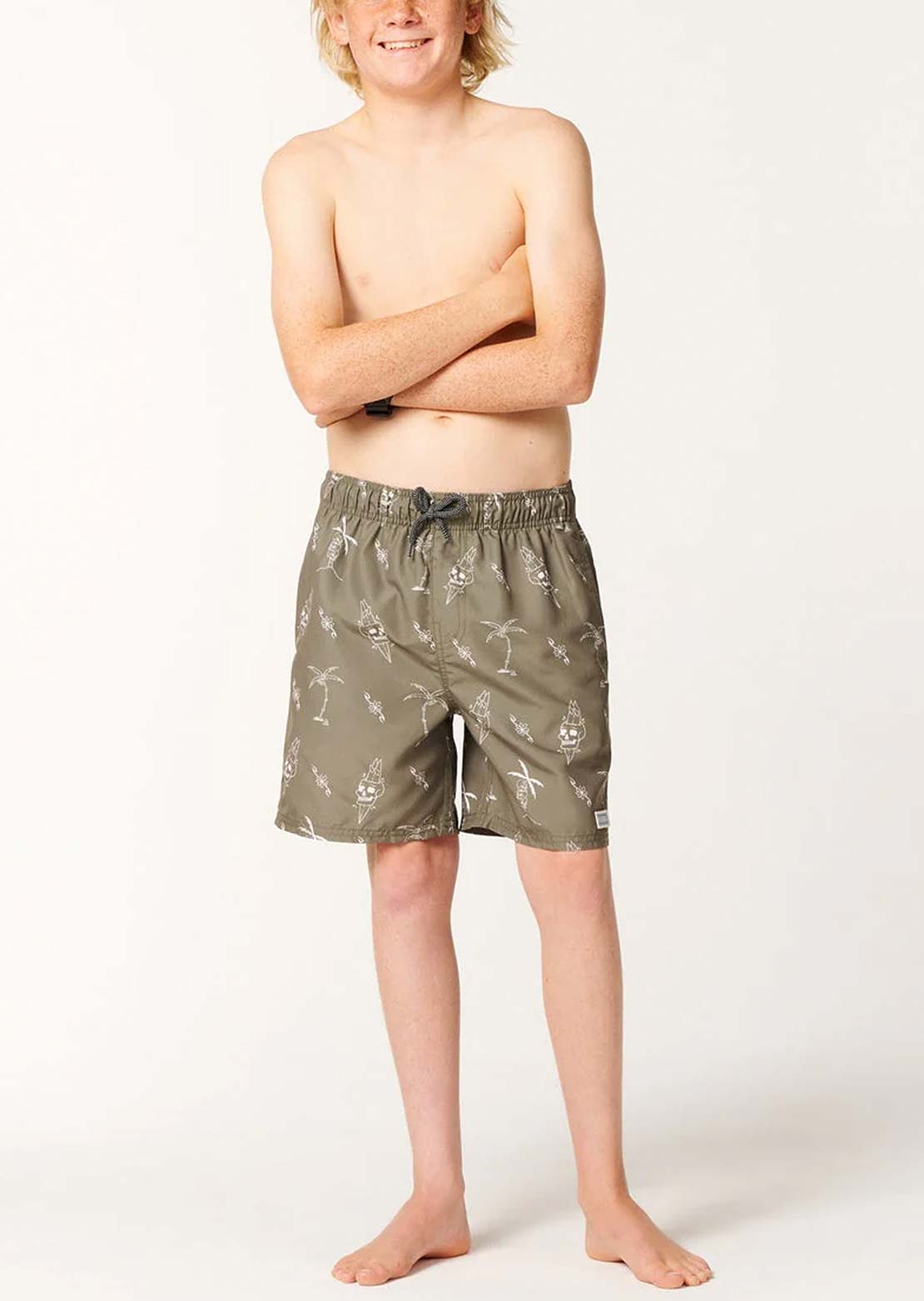 Rip Curl Junior Eternal Shred Volley Shorts Aloe