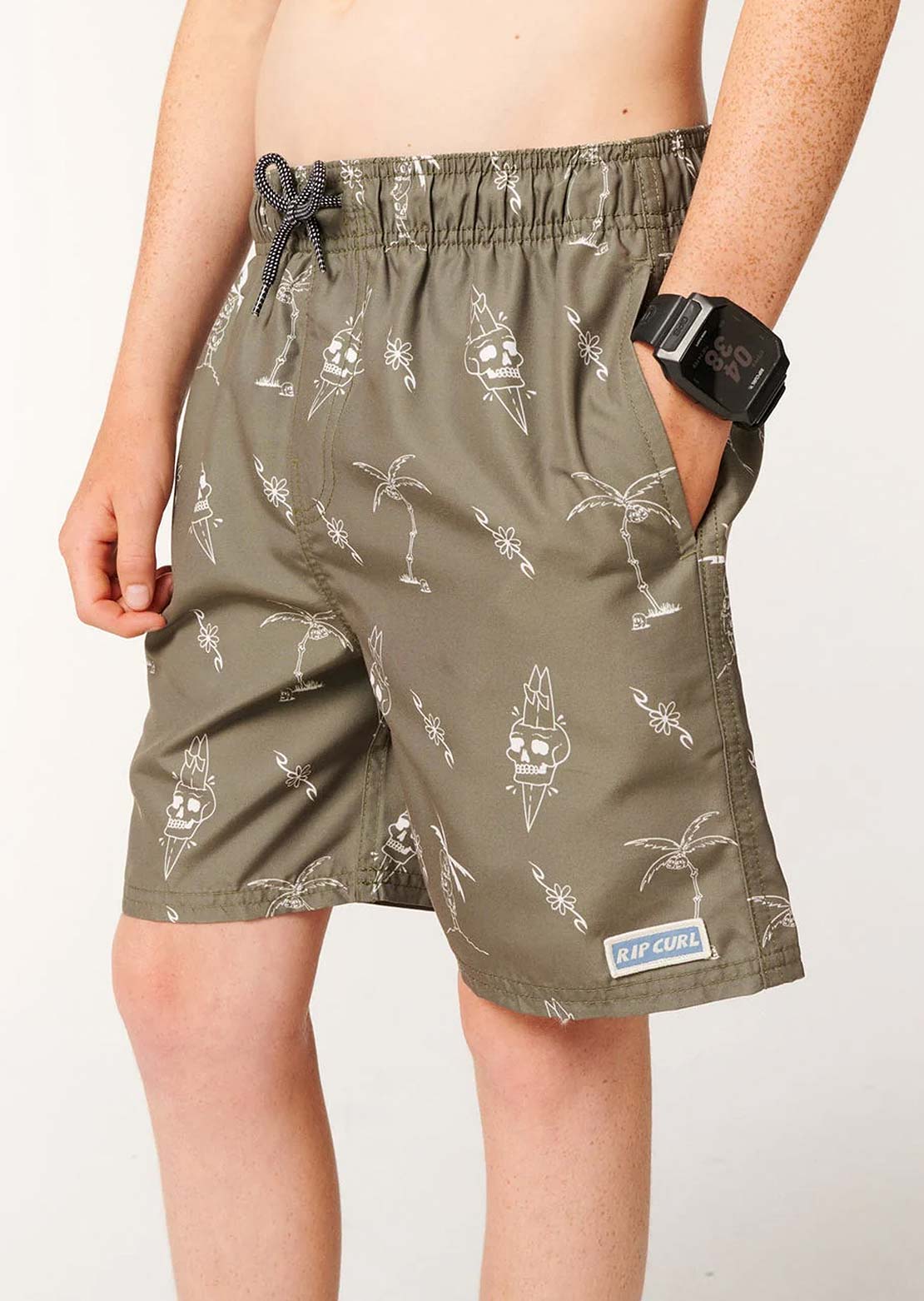 Rip Curl Junior Eternal Shred Volley Shorts Aloe