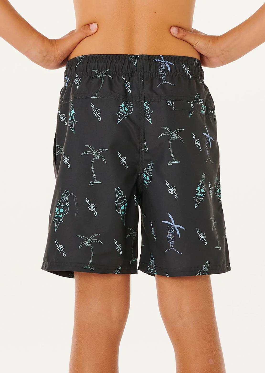 Rip Curl Junior Eternal Shred Volley Shorts Washed Black