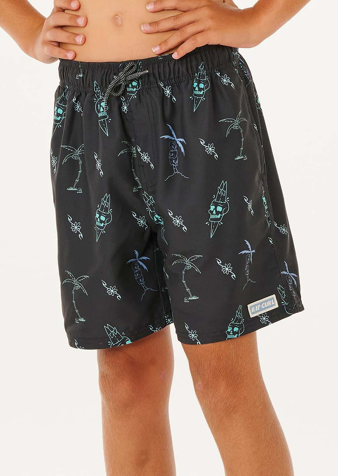 Rip Curl Junior Eternal Shred Volley Shorts Washed Black