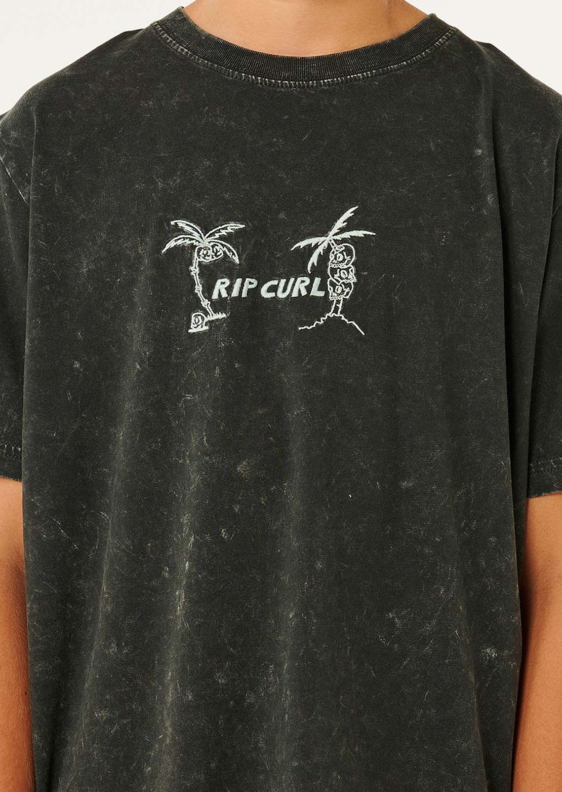 Rip Curl Junior Eternal Shred Wash T-Shirt Washed Black