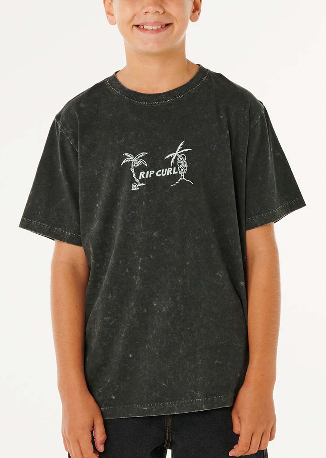 Rip Curl Junior Eternal Shred Wash T-Shirt Washed Black