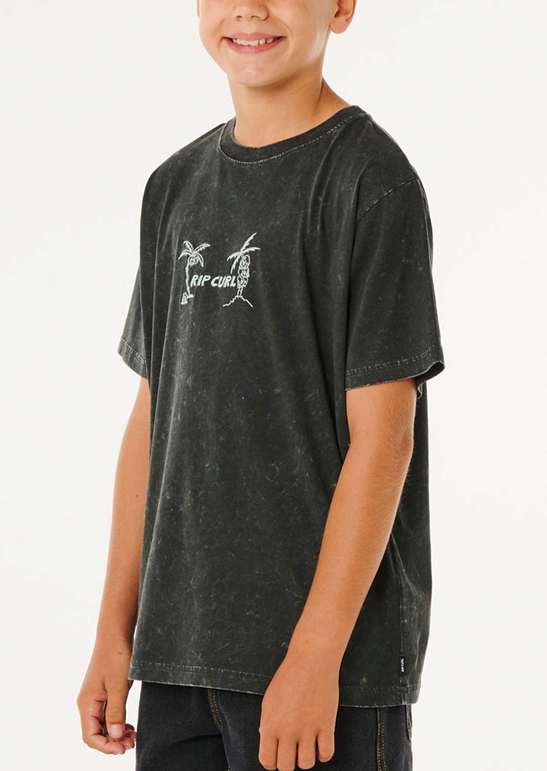 Rip Curl Junior Eternal Shred Wash T-Shirt Washed Black