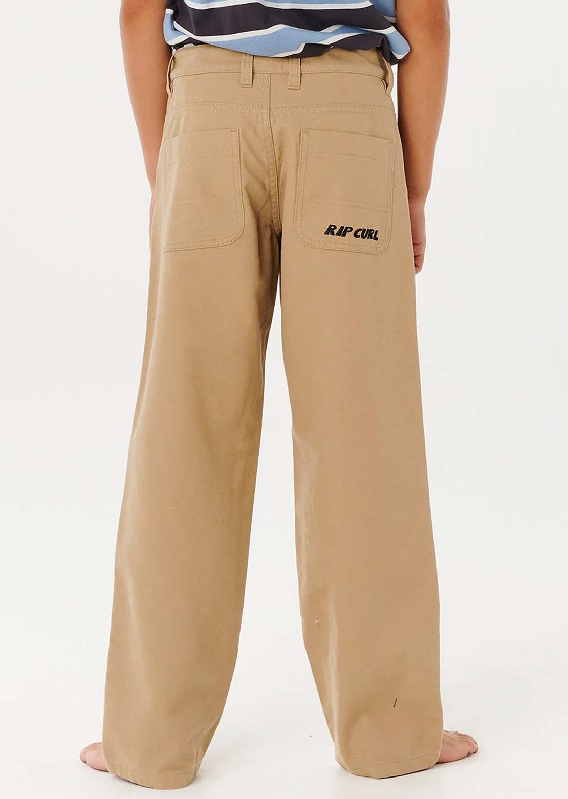 Rip Curl Junior Hyped Canvas Pants Khaki Sand