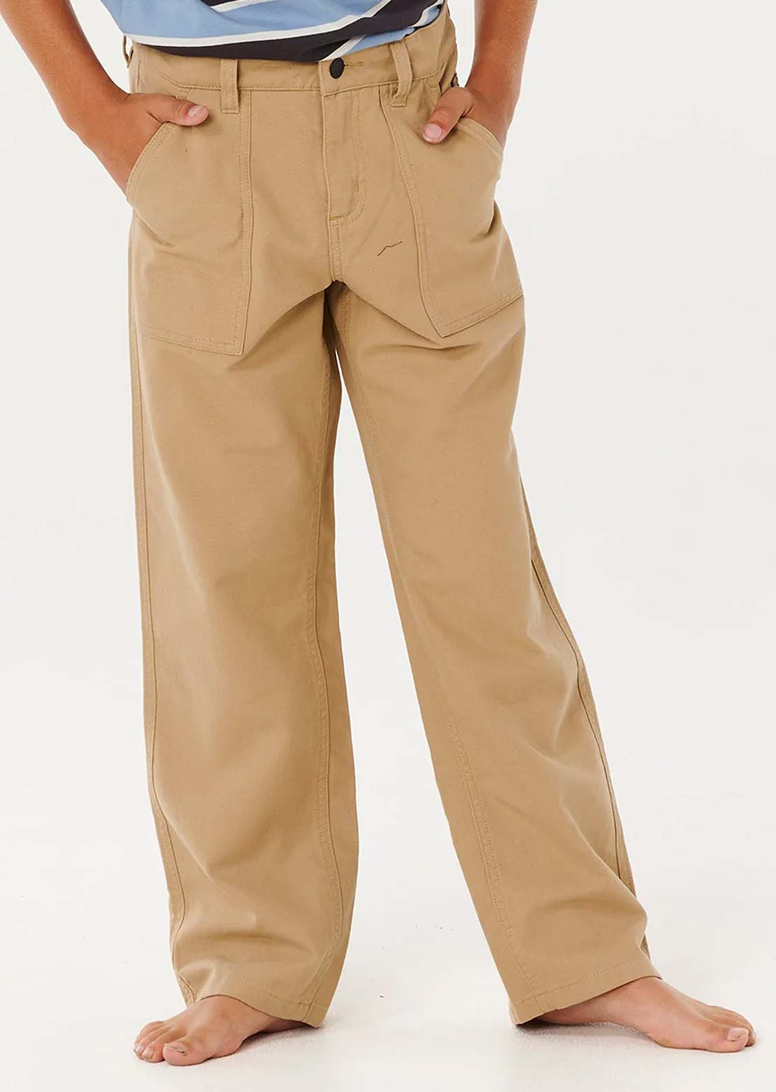 Rip Curl Junior Hyped Canvas Pants Khaki Sand