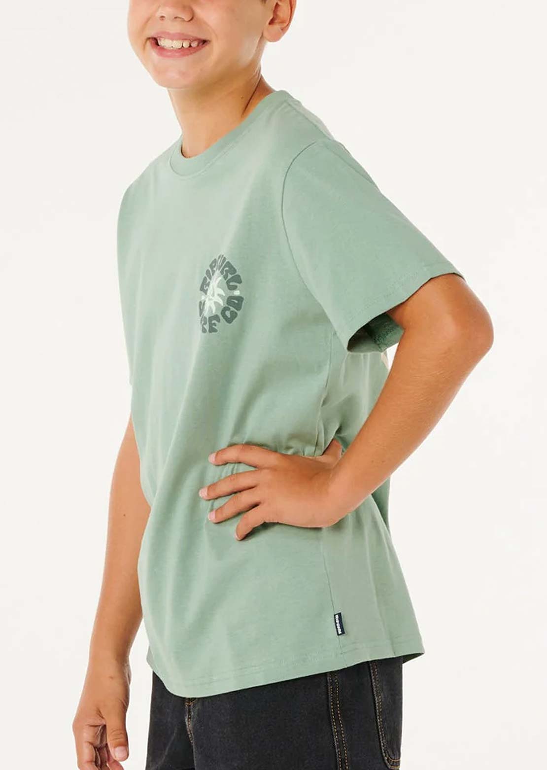 Rip Curl Junior Pacific Rinse Circle T-Shirt Aloe