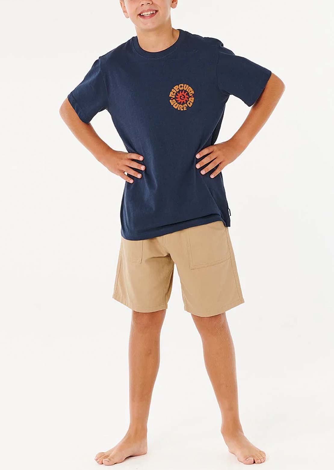 Rip Curl Junior Pacific Rinse Circle T-Shirt Dark Navy