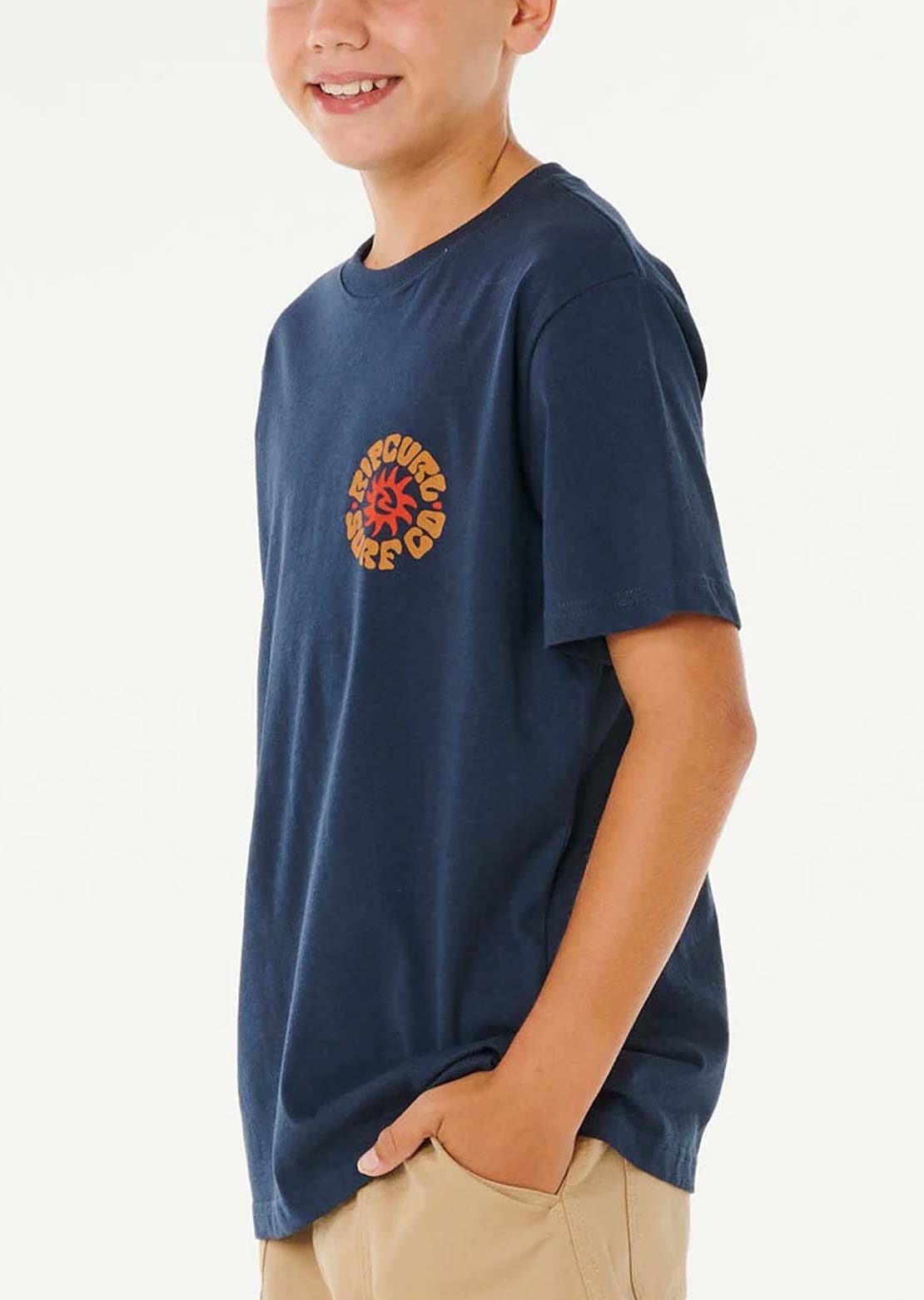 Rip Curl Junior Pacific Rinse Circle T-Shirt Dark Navy