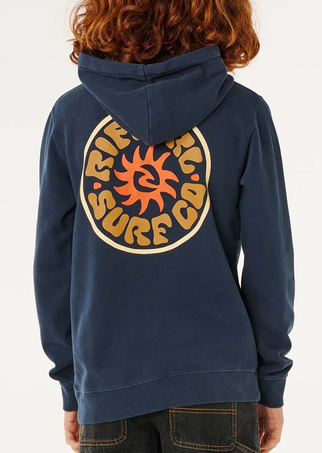 Rip Curl Junior Pacific Rinse Hood Dark Navy