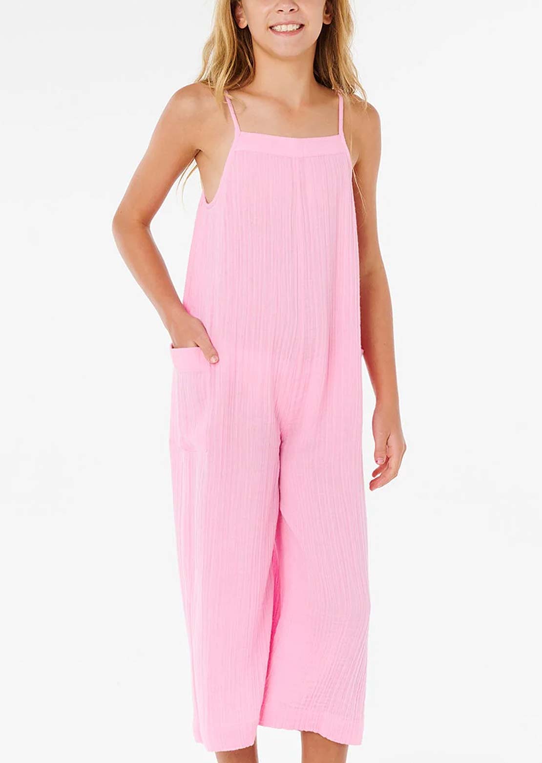 Rip Curl Junior Premium Surf Jumpsuit Bright Pink