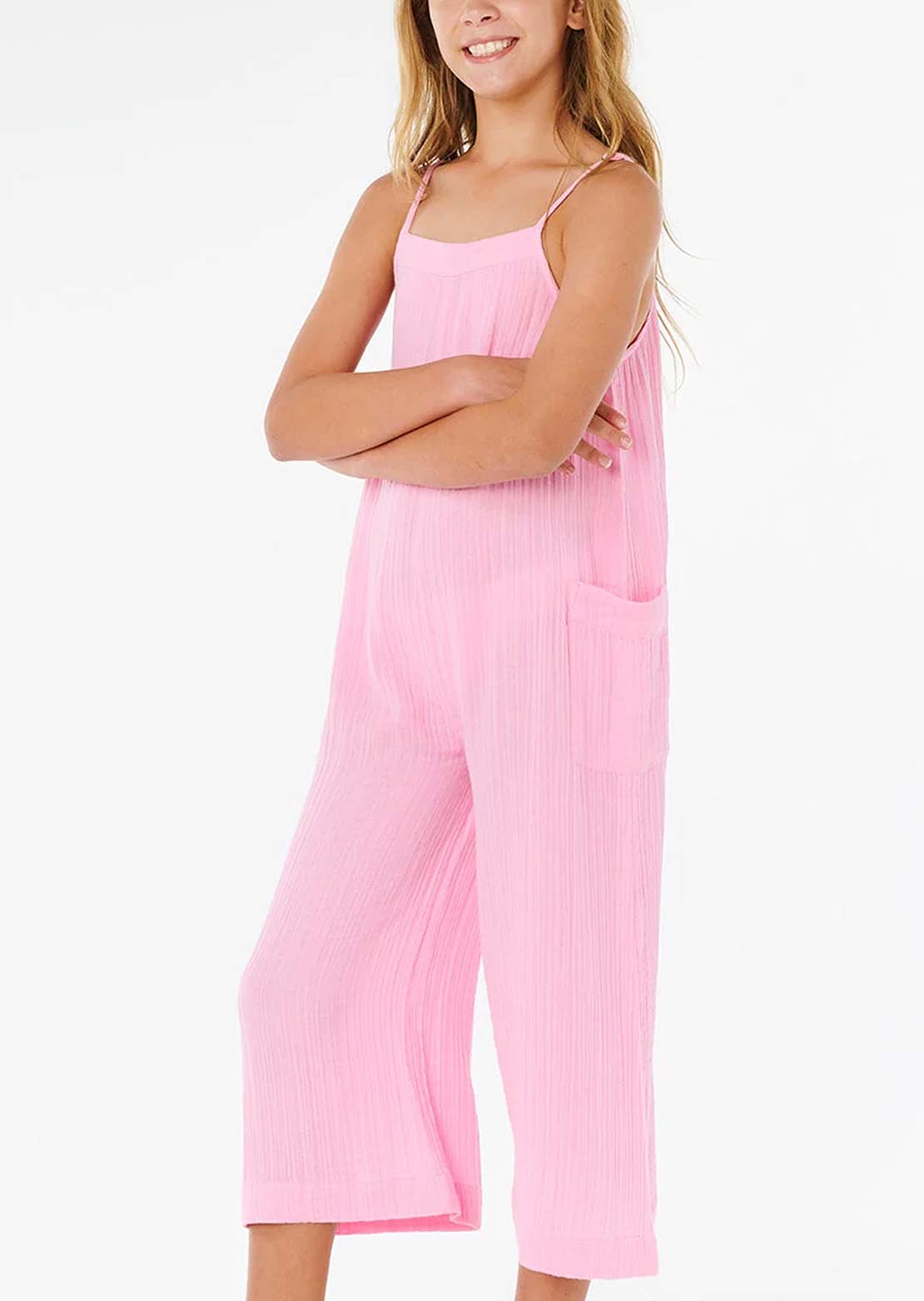 Rip Curl Junior Premium Surf Jumpsuit Bright Pink