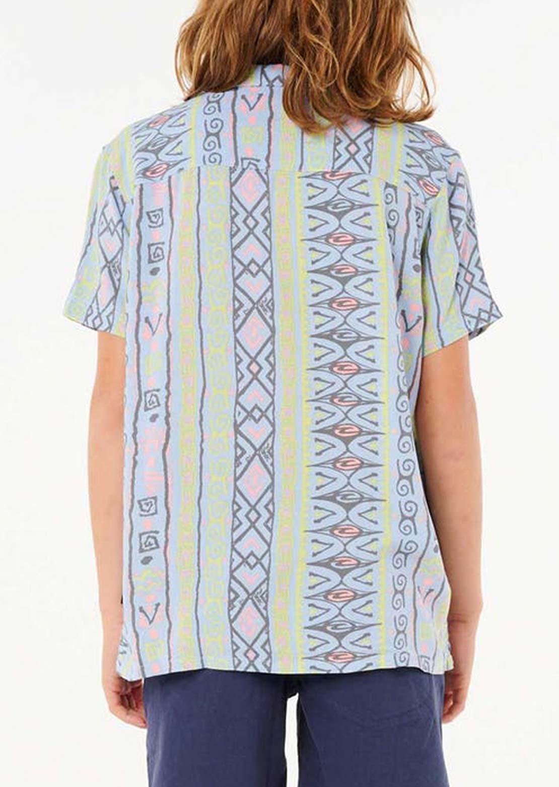 Rip Curl Junior Raw Energy 3 Button Up Shirts Ice Blue