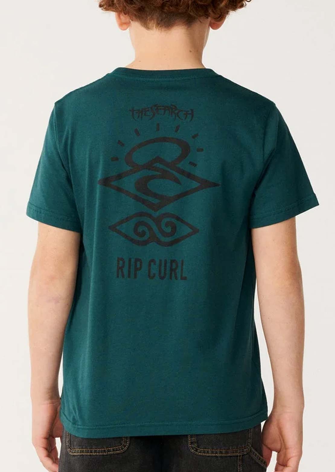 Rip Curl Junior Search Icon T-Shirt Blue Green