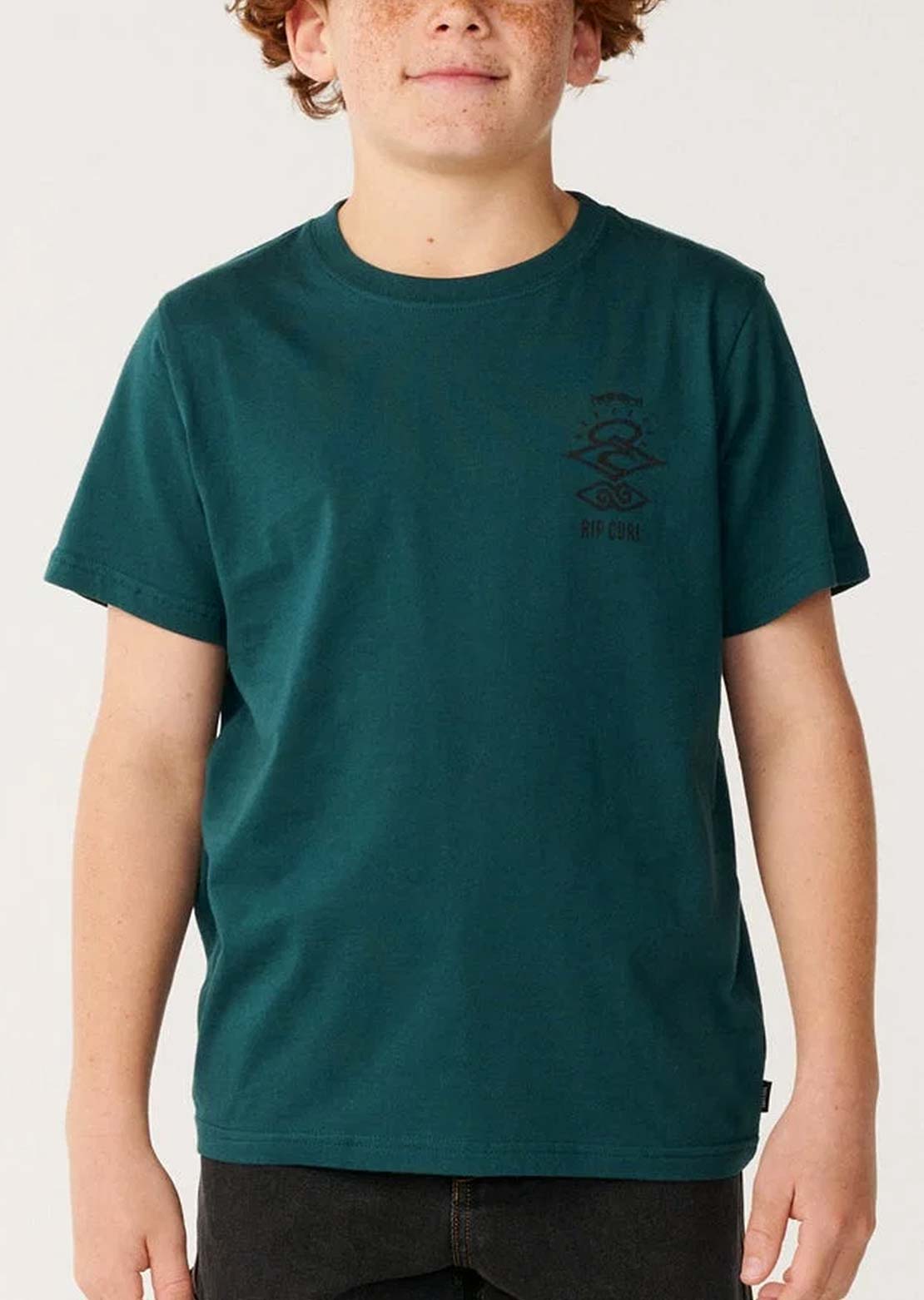 Rip Curl Junior Search Icon T-Shirt Blue Green