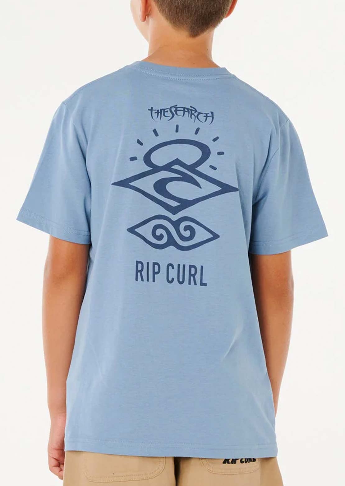 Rip Curl Junior Search Icon T-Shirt Faded Denim