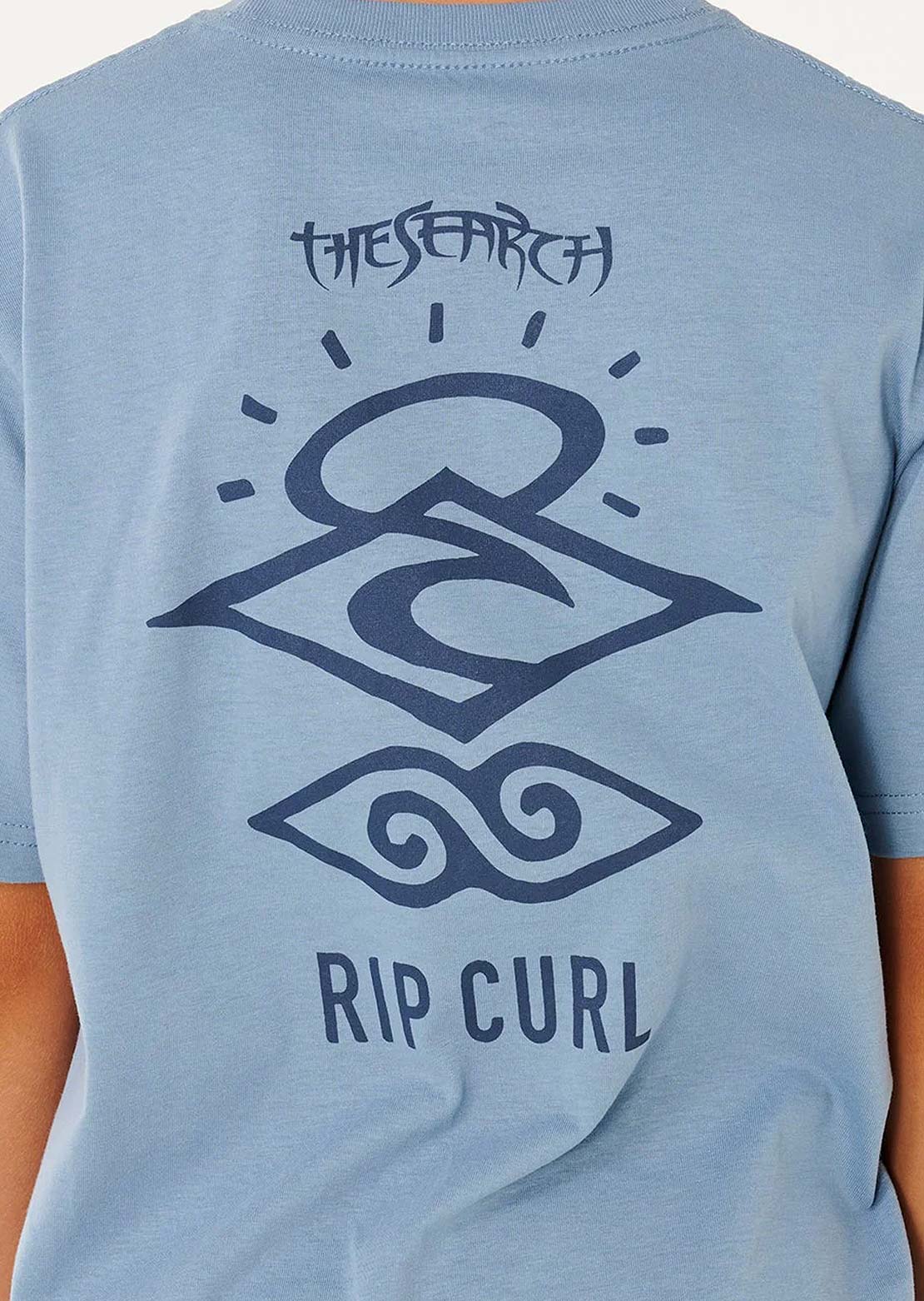 Rip Curl Junior Search Icon T-Shirt Faded Denim