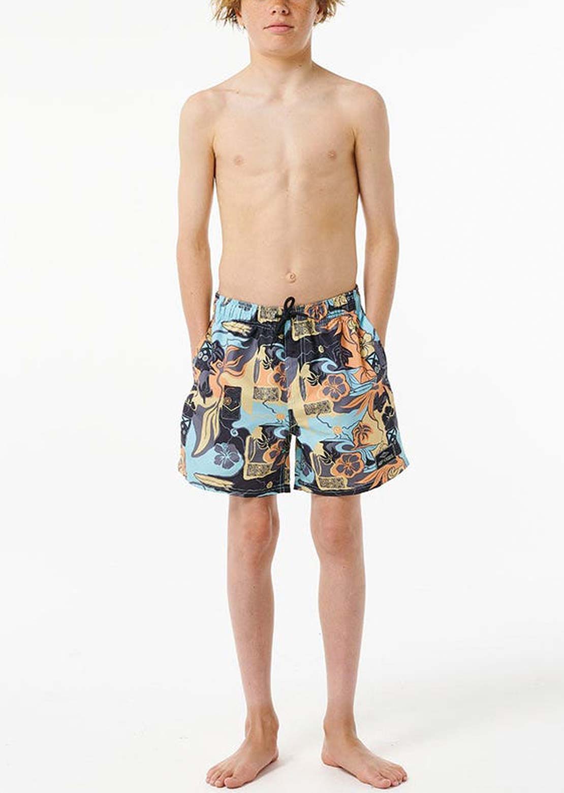 Rip Curl Junior Shred Revival Boardshorts Bright Yellow