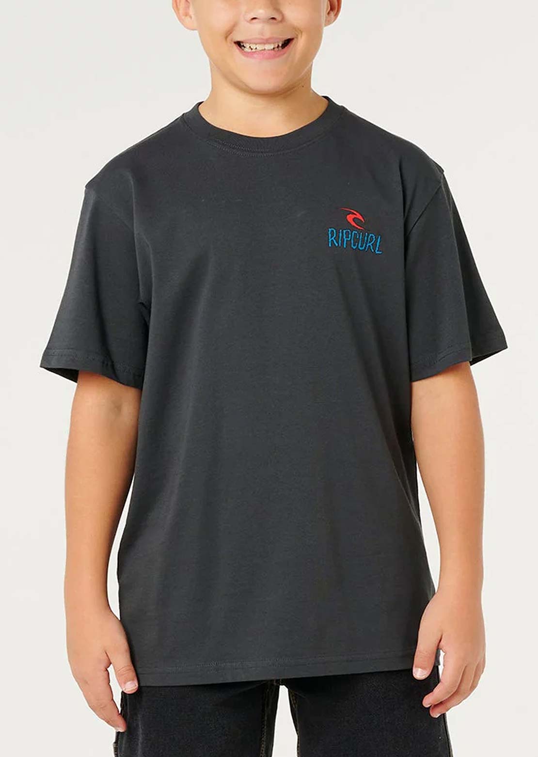 Rip Curl Junior Shred Til Dead T-Shirt Washed Black