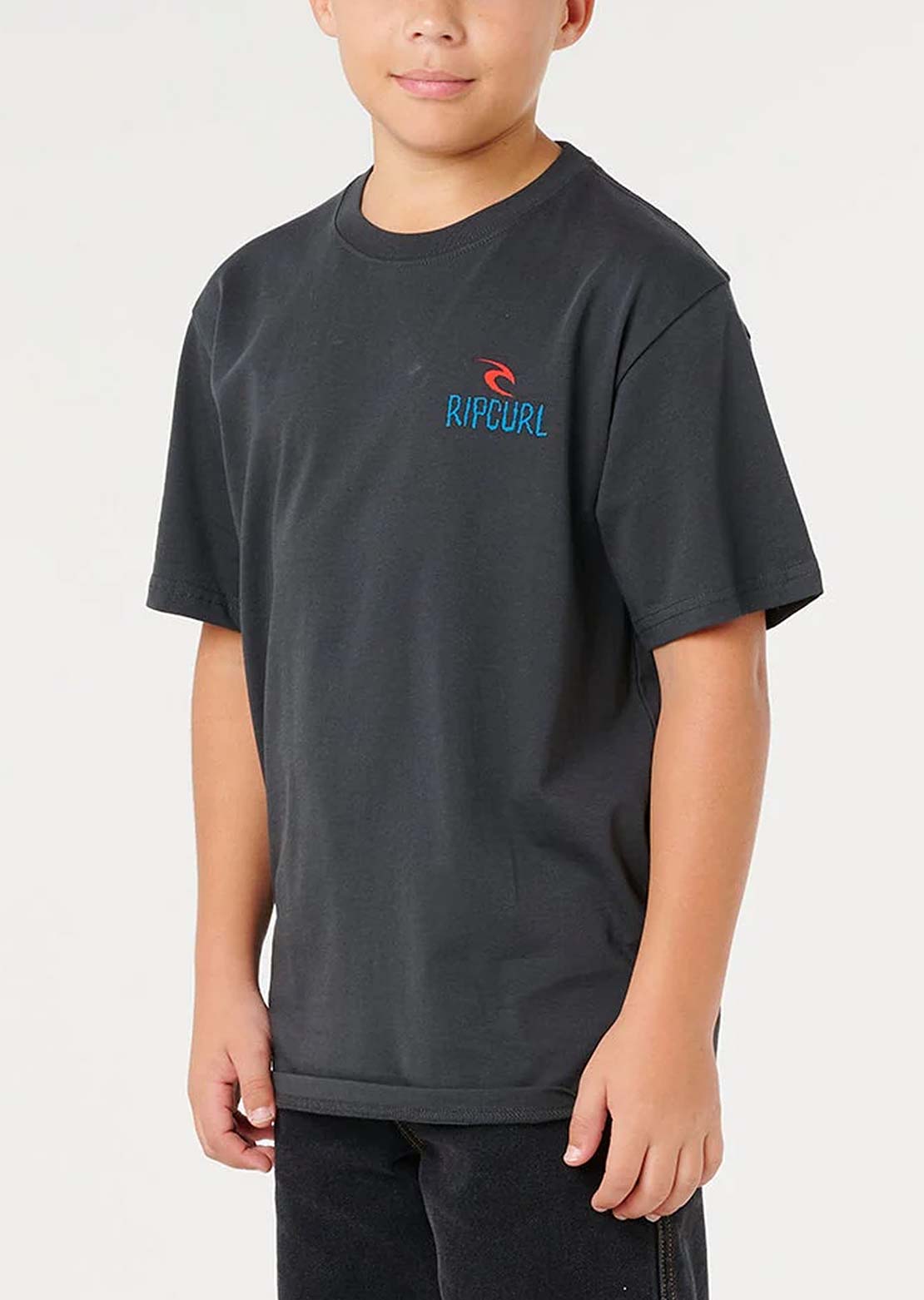 Rip Curl Junior Shred Til Dead T-Shirt Washed Black