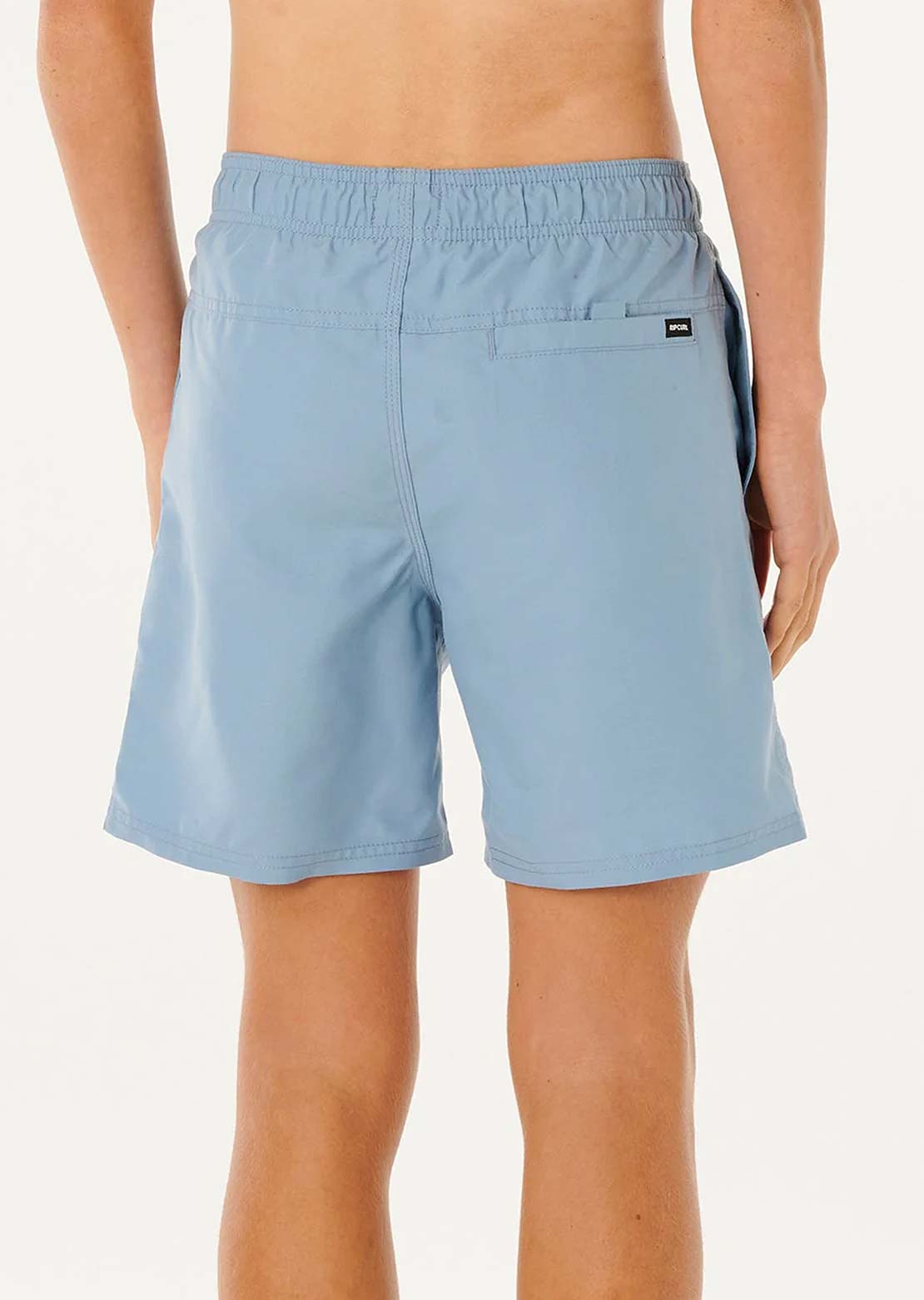 Rip Curl Junior Streamline Offset Volley Shorts Faded Denim