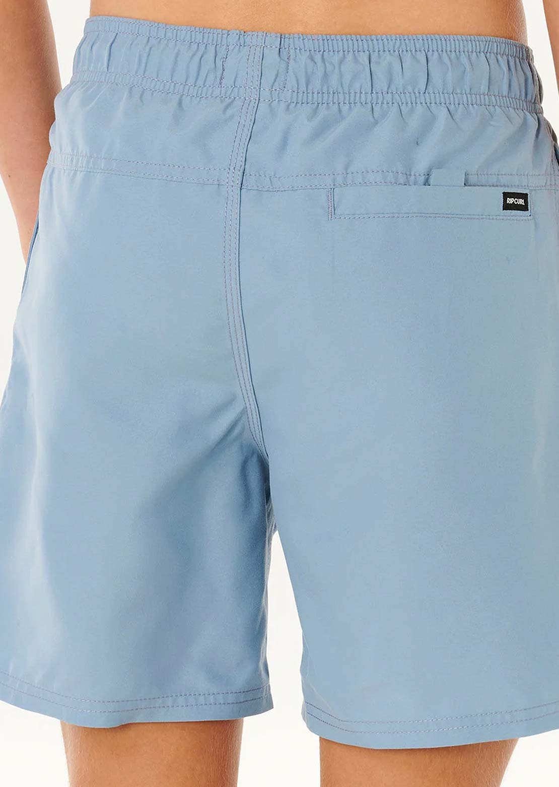 Rip Curl Junior Streamline Offset Volley Shorts Faded Denim