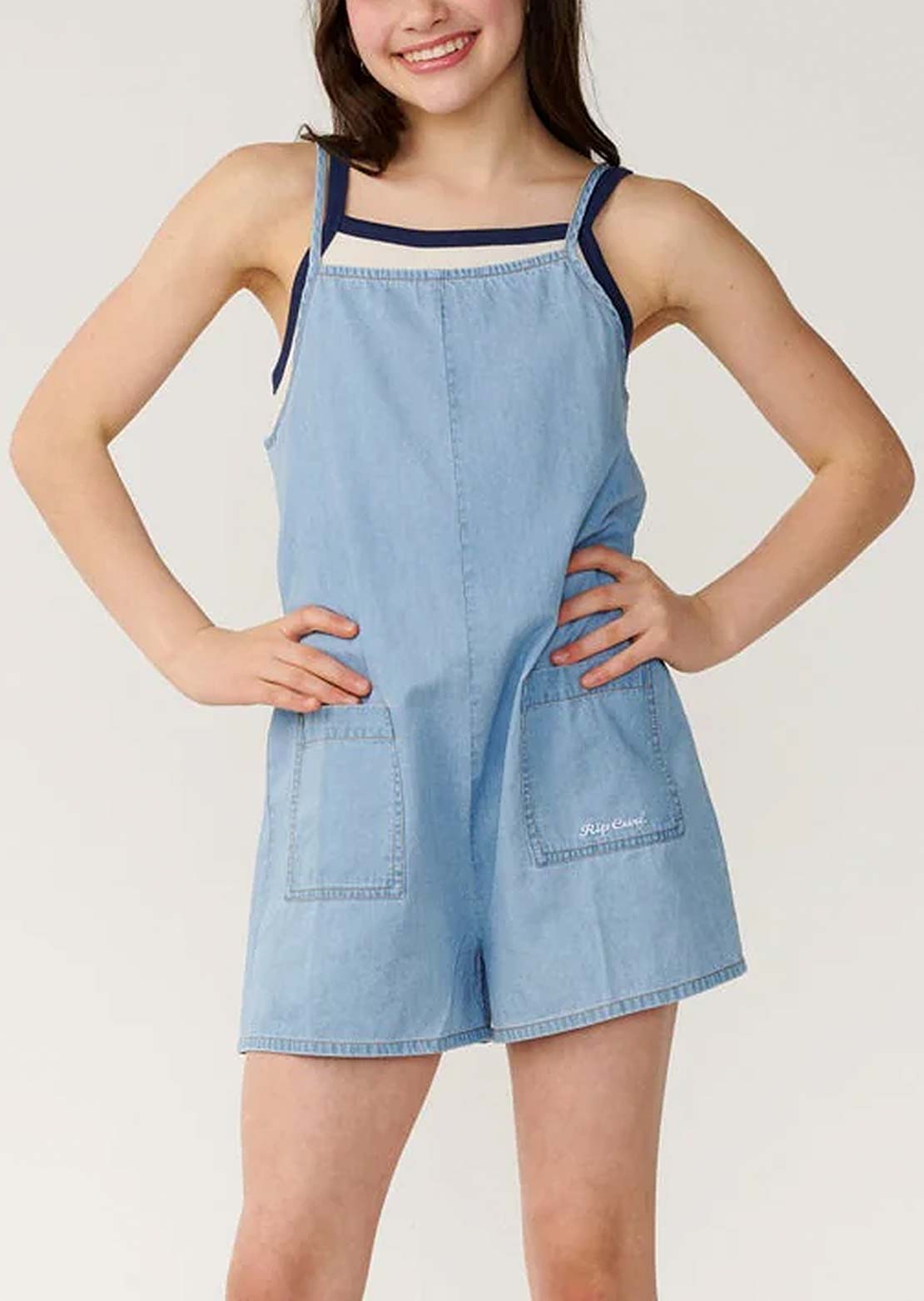 Rip Curl Junior Sunshine Squad Romper Washed Blue