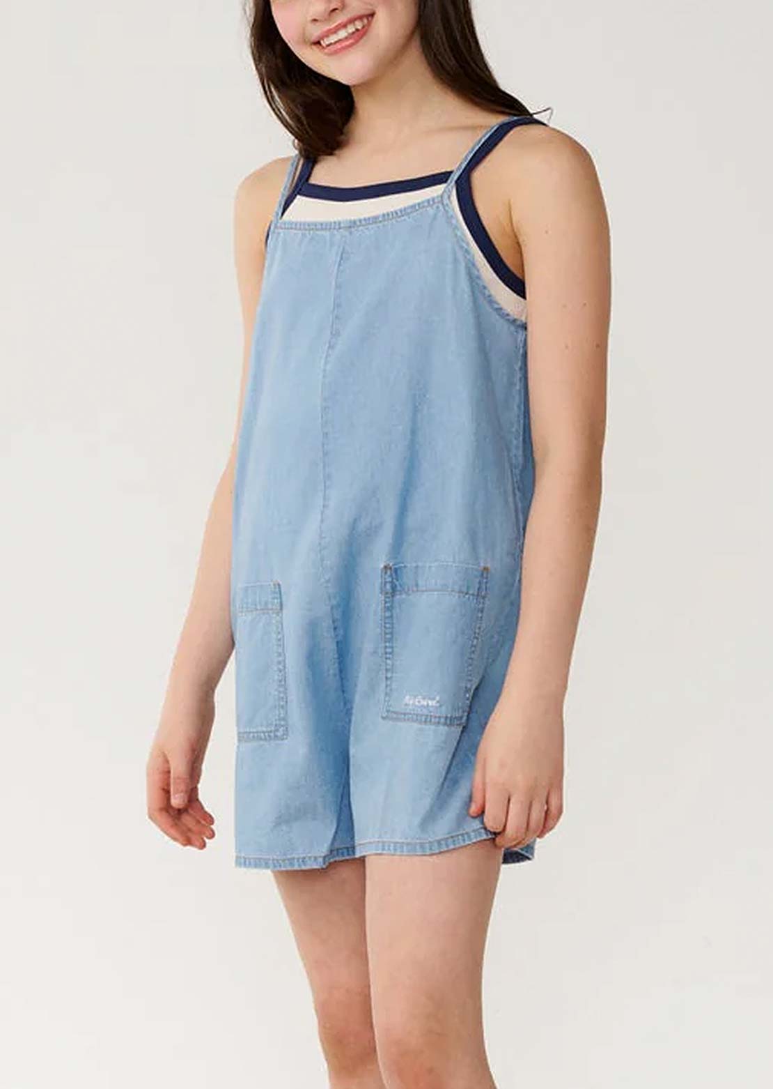 Rip Curl Junior Sunshine Squad Romper Washed Blue