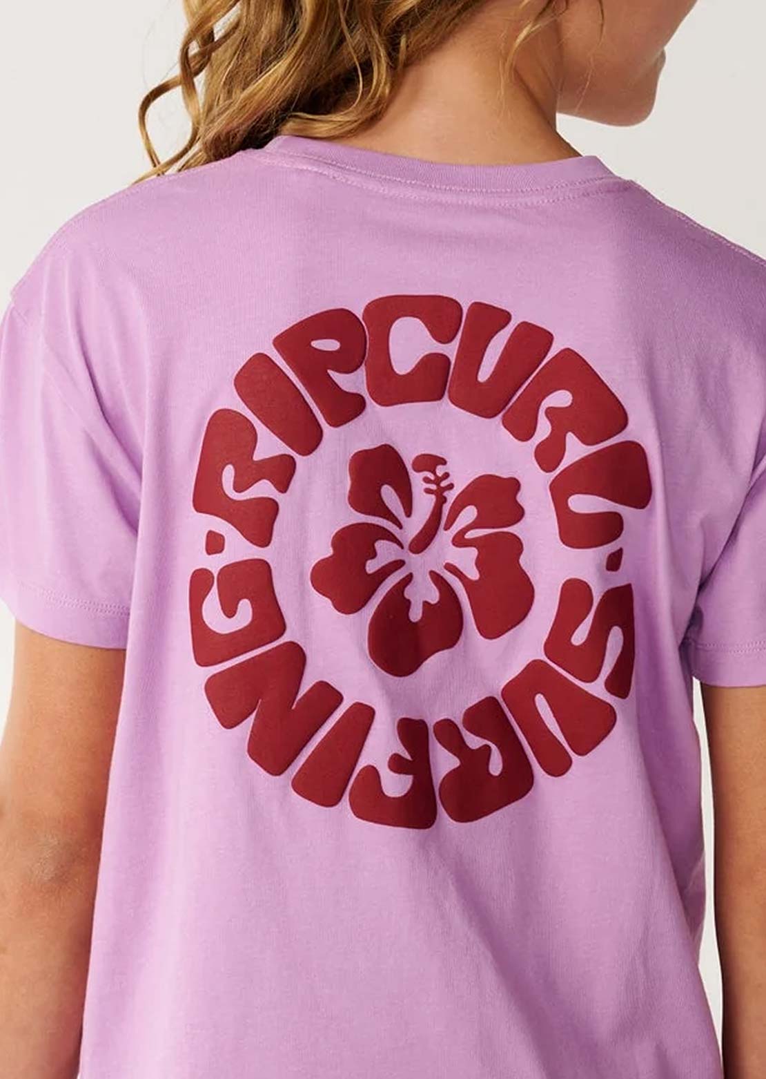 Rip Curl Junior Surf Puff Relaxed T-Shirt Bright Lilac
