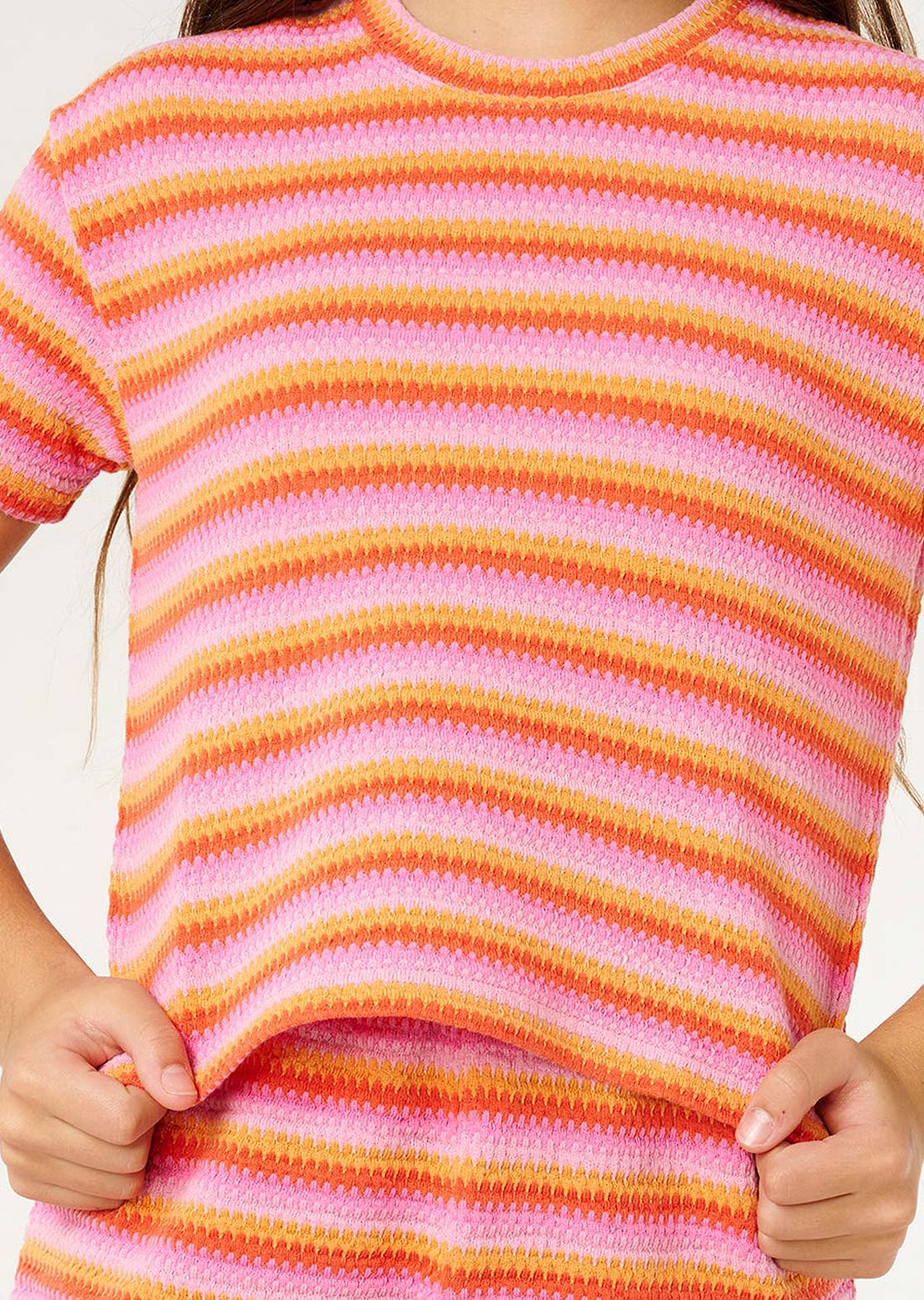 Rip Curl Junior Tropical Dawn Bobbi T-Shirt Tangerine