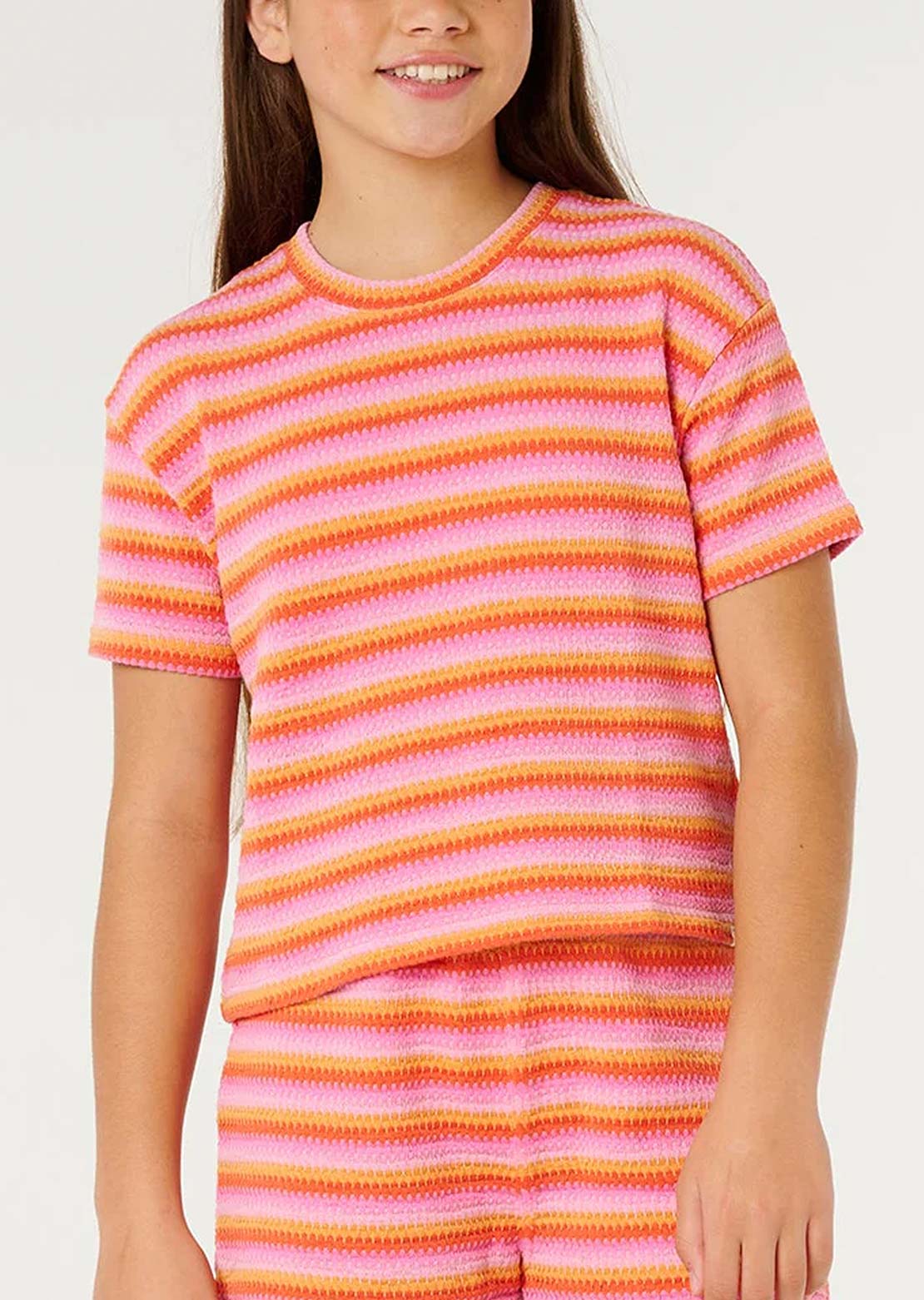Rip Curl Junior Tropical Dawn Bobbi T-Shirt Tangerine