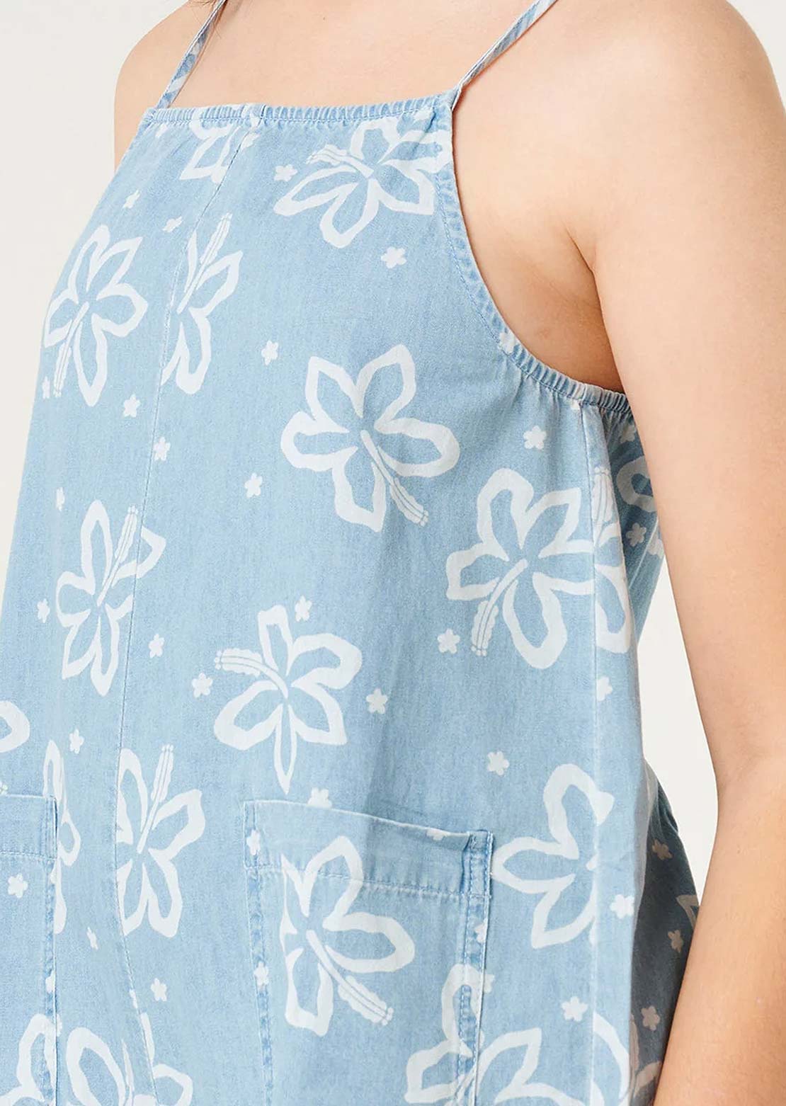 Rip Curl Junior Tropical Dawn Romper Washed Blue