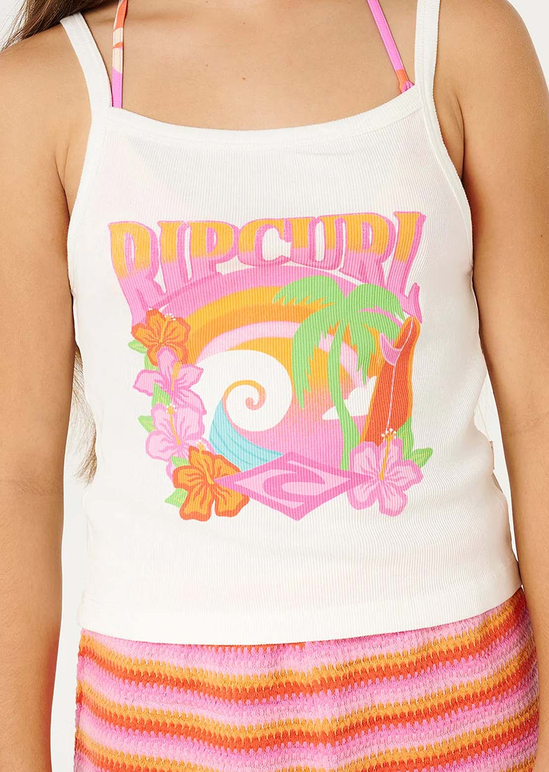 Rip Curl Junior Tropical Dawn Tank Top Bone