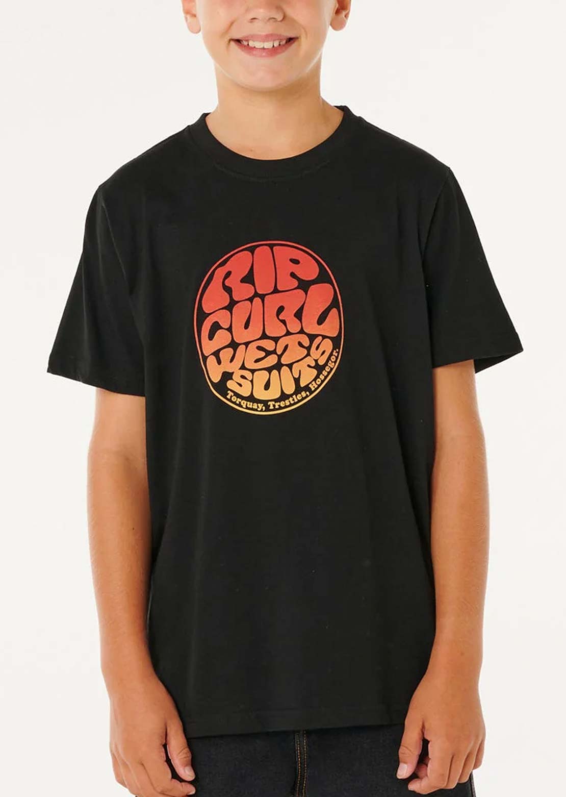 Rip Curl Junior Wettie Passage Icon T-Shirt Black
